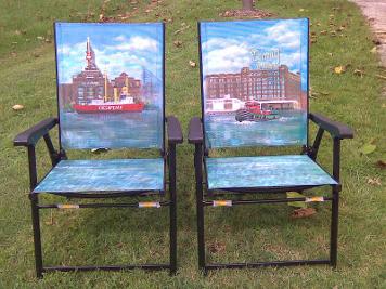 Painted Screen patio chairs